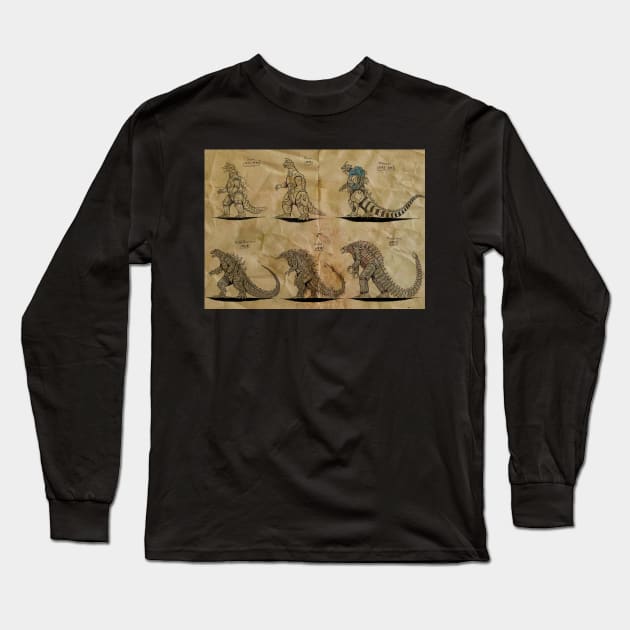 The Eveolution Mechagodzilla Long Sleeve T-Shirt by sabargeh